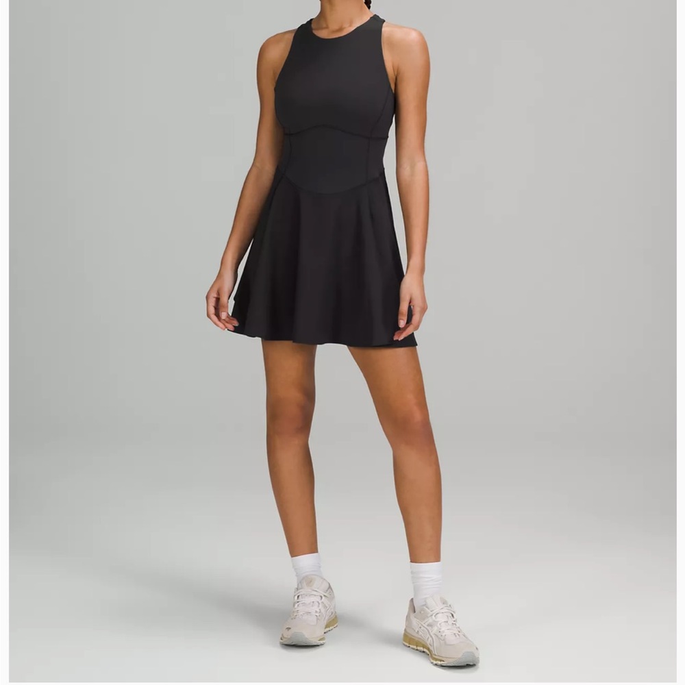 NWT lululemon court crush dress 10 black